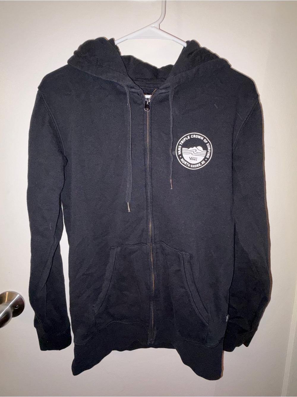 Vans Black Zip-Up Hoodie Sweater